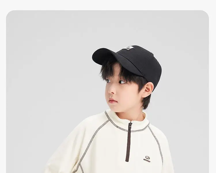 Kids Velvet Sweatshirt with Collar & Cap — feature 25