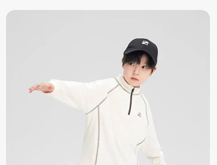 Kids Velvet Sweatshirt with Collar & Cap — feature 29