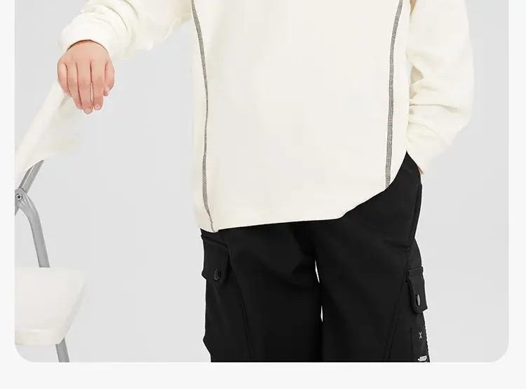Kids Velvet Sweatshirt with Collar & Cap — feature 32