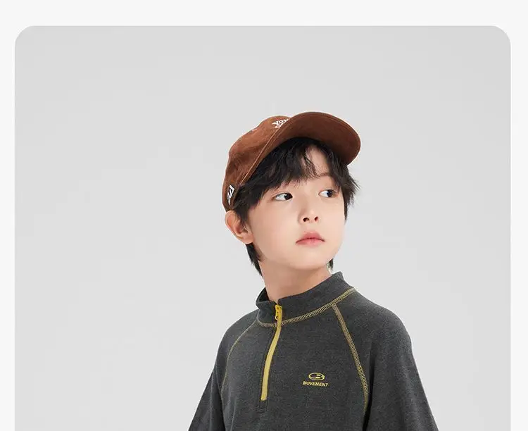 Kids Velvet Sweatshirt with Collar & Cap — feature 37