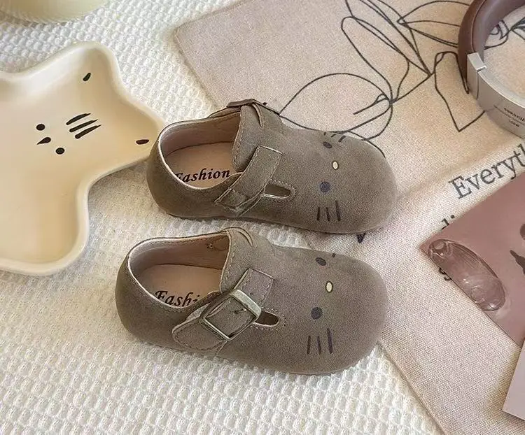 Girls Baby Toddler Shoes 2025 Autum Baby Shoes Soft Sole Boys Cute Flats Casual Bean Shoes — feature 14