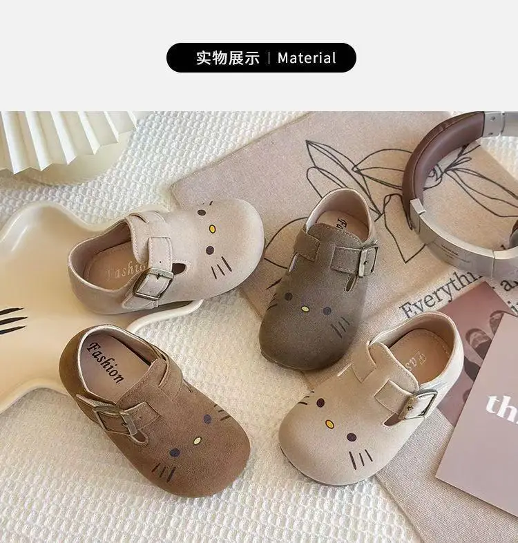 Girls Baby Toddler Shoes 2025 Autum Baby Shoes Soft Sole Boys Cute Flats Casual Bean Shoes — feature 3