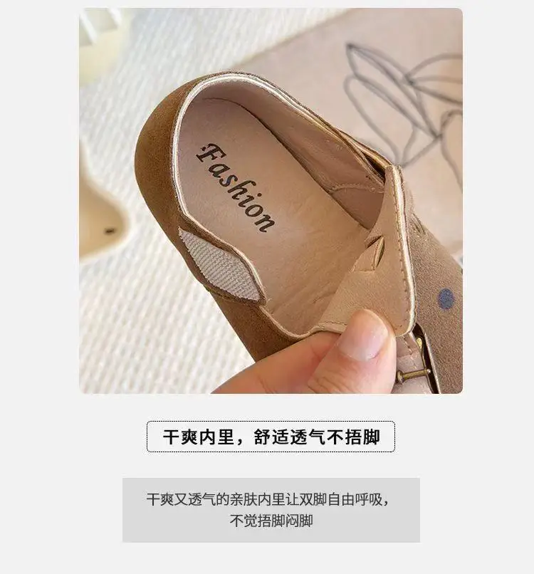 Girls Baby Toddler Shoes 2025 Autum Baby Shoes Soft Sole Boys Cute Flats Casual Bean Shoes — feature 5