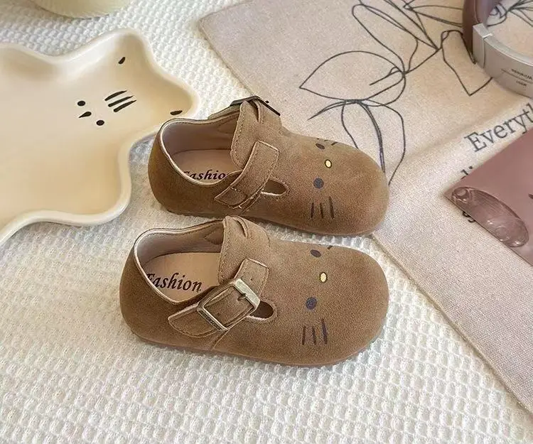 Girls Baby Toddler Shoes 2025 Autum Baby Shoes Soft Sole Boys Cute Flats Casual Bean Shoes — feature 8