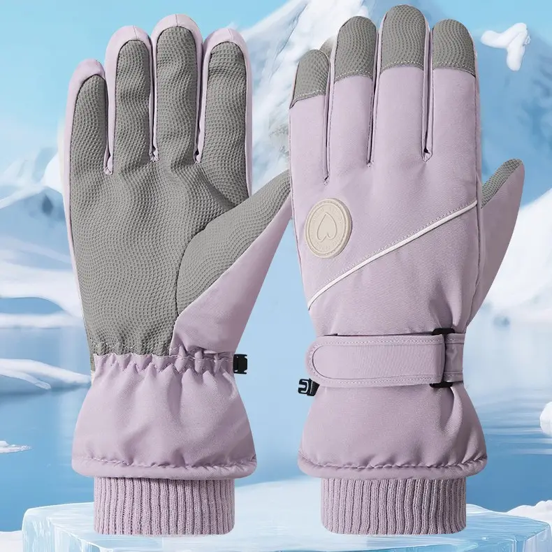 Winter Warm Gloves Thickened Warm Unisex Outdoor Waterproof Cycling Skiing Cycling Touch Screen Windproof Gloves
