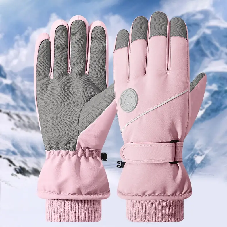 Winter Warm Gloves Thickened Warm Unisex Outdoor Waterproof Cycling Skiing Cycling Touch Screen Windproof Gloves