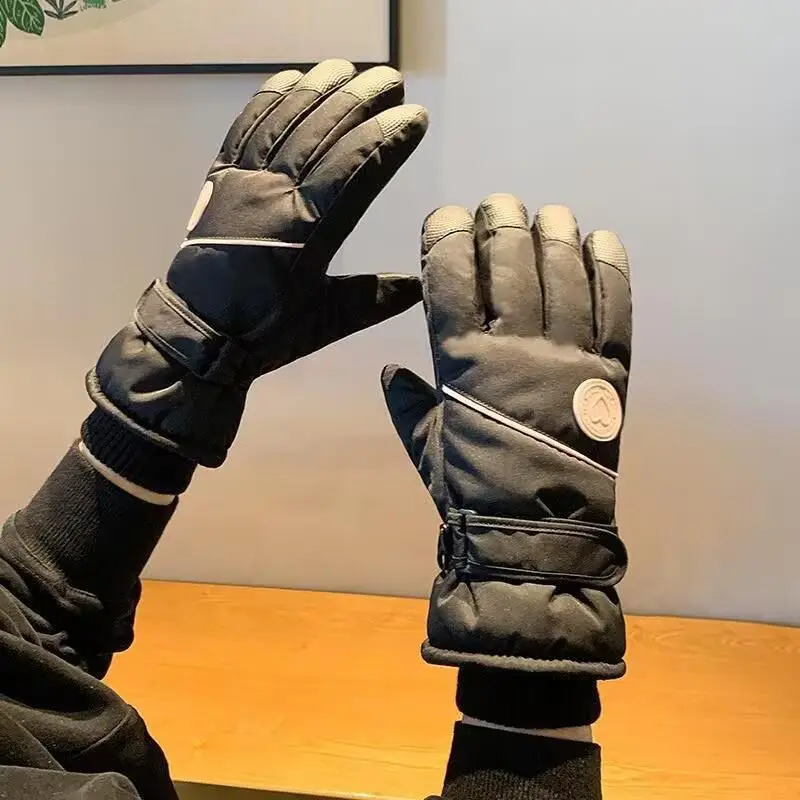 Winter Warm Gloves Thickened Warm Unisex Outdoor Waterproof Cycling Skiing Cycling Touch Screen Windproof Gloves — feature 10