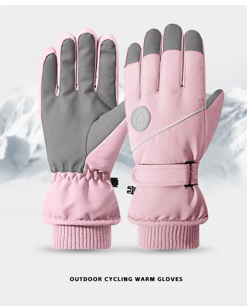 Winter Warm Gloves Thickened Warm Unisex Outdoor Waterproof Cycling Skiing Cycling Touch Screen Windproof Gloves — feature 16