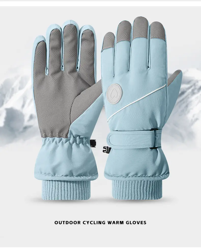 Winter Warm Gloves Thickened Warm Unisex Outdoor Waterproof Cycling Skiing Cycling Touch Screen Windproof Gloves — feature 17