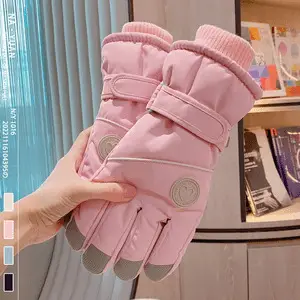 Winter Warm Gloves Thickened Warm Unisex Outdoor Waterproof Cycling Skiing Cycling Touch Screen Windproof Gloves