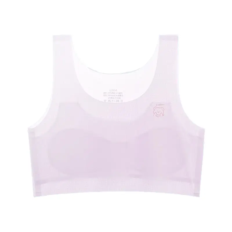 Girls' Intimates Development Period 12-Year-Old Thin Girl Bra Primary School Kidsren 10-Year-Old Girl's First Stage Vest