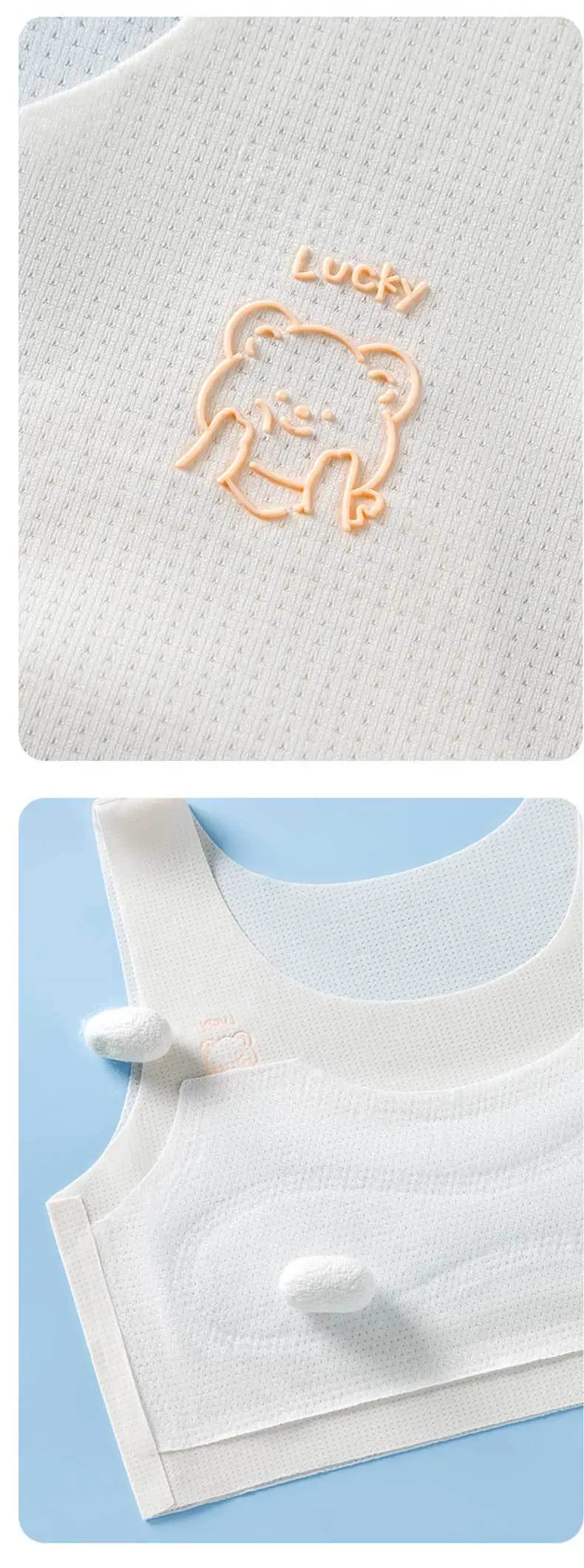 Girls' Intimates Development Period 12-Year-Old Thin Girl Bra Primary School Kidsren 10-Year-Old Girl's First Stage Vest — feature 12