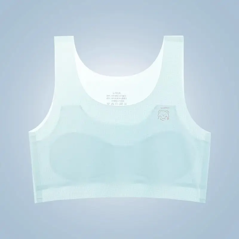 Girls' Intimates Development Period 12-Year-Old Thin Girl Bra Primary School Kidsren 10-Year-Old Girl's First Stage Vest