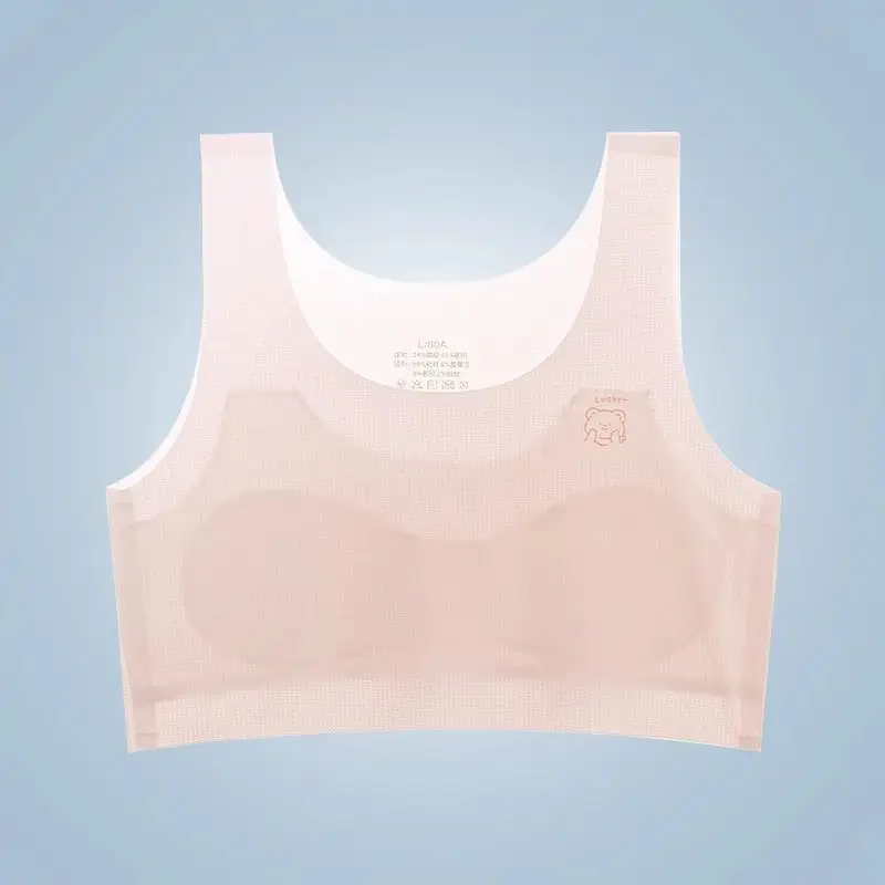Girls' Intimates Development Period 12-Year-Old Thin Girl Bra Primary School Kidsren 10-Year-Old Girl's First Stage Vest