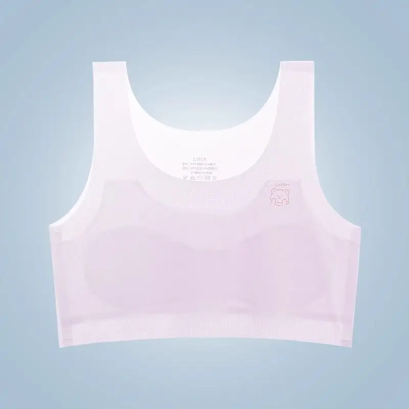 Girls' Intimates Development Period 12-Year-Old Thin Girl Bra Primary School Kidsren 10-Year-Old Girl's First Stage Vest