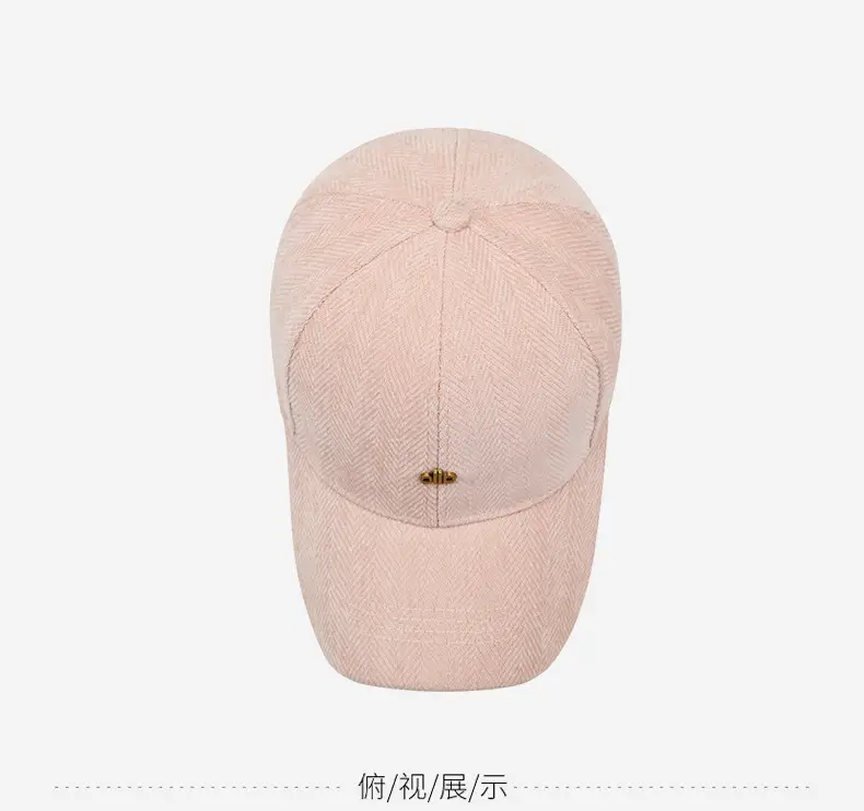 Men Women Outdoor Baseball Cap with Fishbone Pattern — feature 12