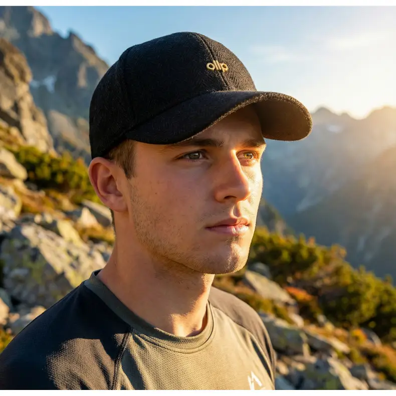 Men Women Outdoor Baseball Cap with Fishbone Pattern — feature 15