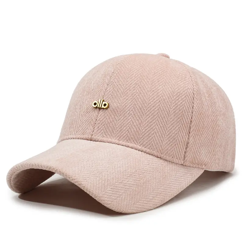 Men Women Outdoor Baseball Cap with Fishbone Pattern - Image 4