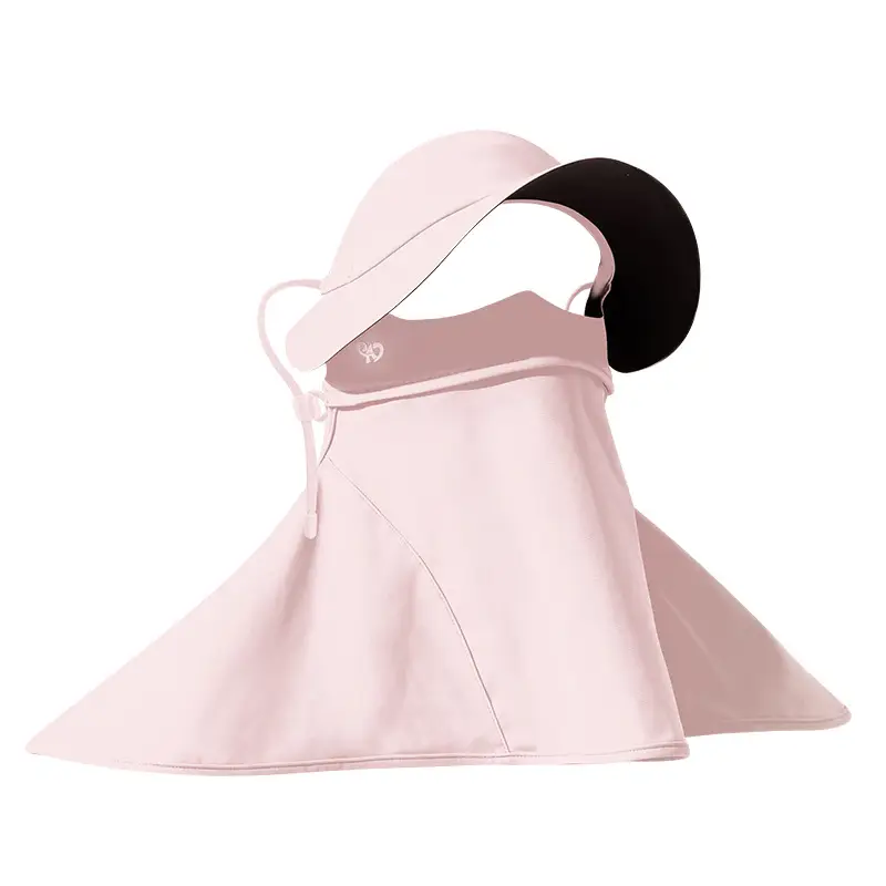 Mask Women's Vinyl Brim Forehead Neck Protector All-In-One Full Face Face Mask Upf1000+ Cycling Ice Silk Sunscreen Mask