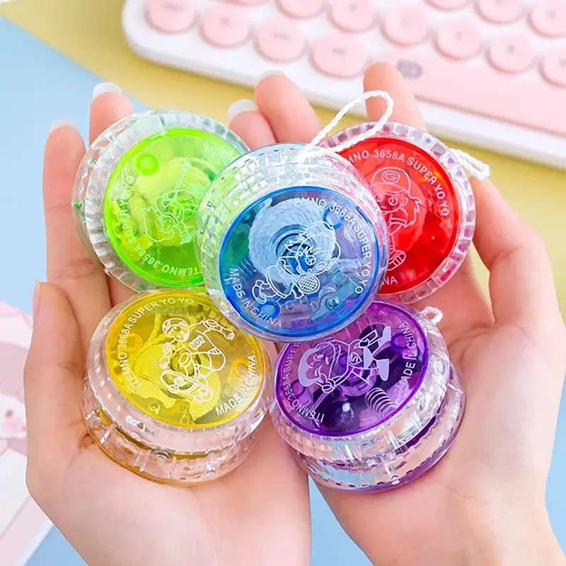 Glowing Yo-Yo Kidsren's Toys Kindergarten Prizes Small Gifts Flash Yo-Yo Yoyo Ball School Season Gifts