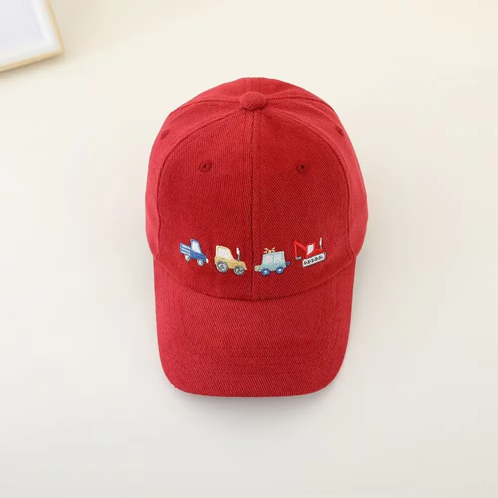 Cross-Border Cartoon Embroidered Black Cap for Kids — feature 12