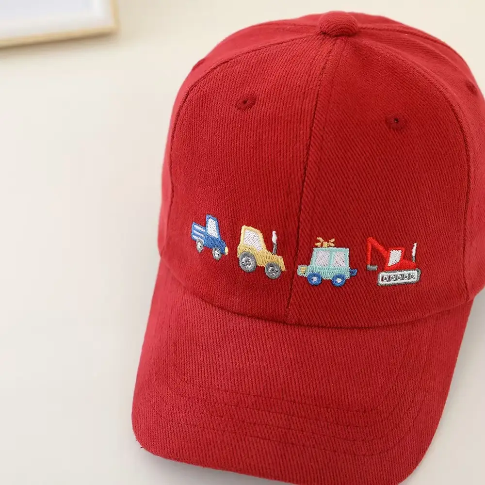 Cross-Border Cartoon Embroidered Black Cap for Kids — feature 13