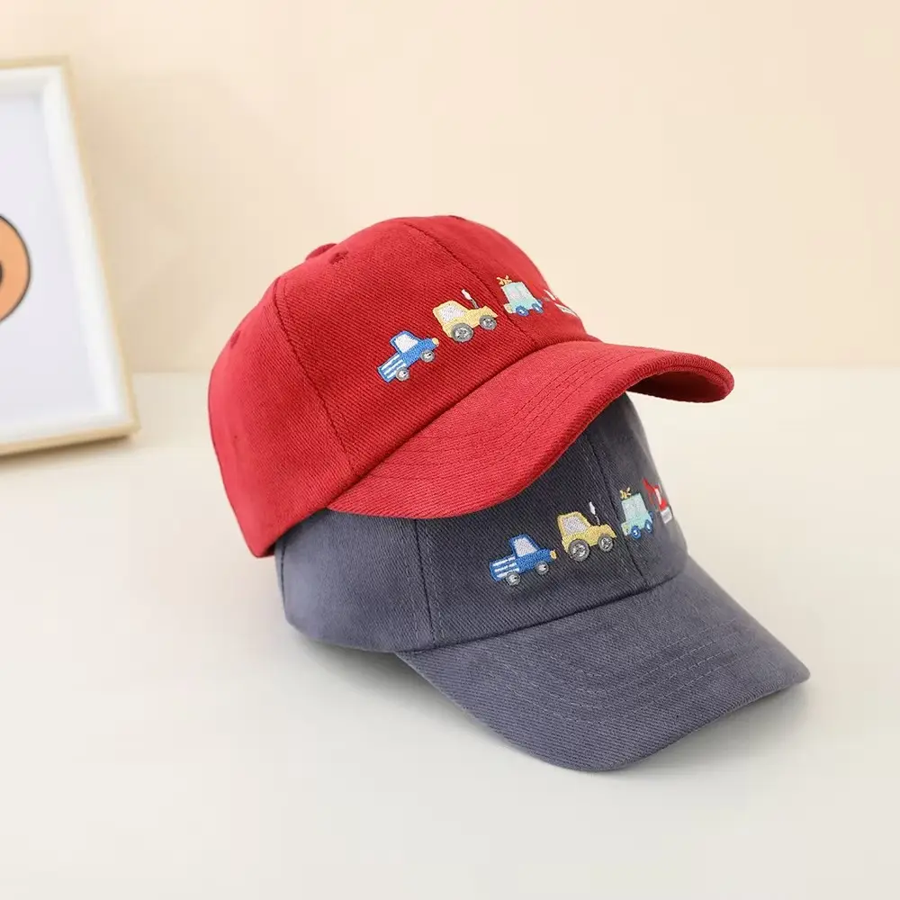 Cross-Border Cartoon Embroidered Black Cap for Kids — feature 5