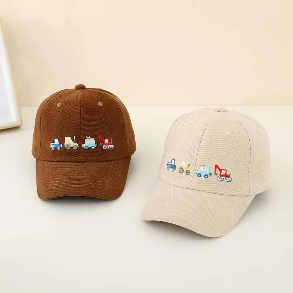 Cross-Border Cartoon Embroidered Black Cap for Kids — feature 6