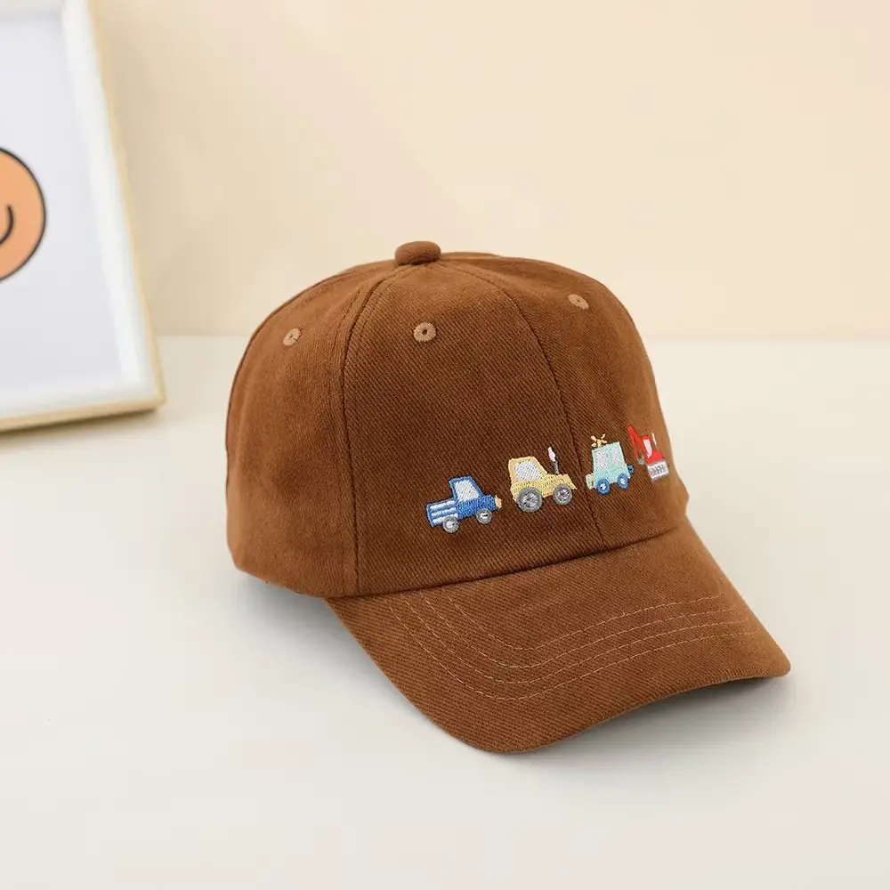 Cross-Border Cartoon Embroidered Black Cap for Kids - Image 4
