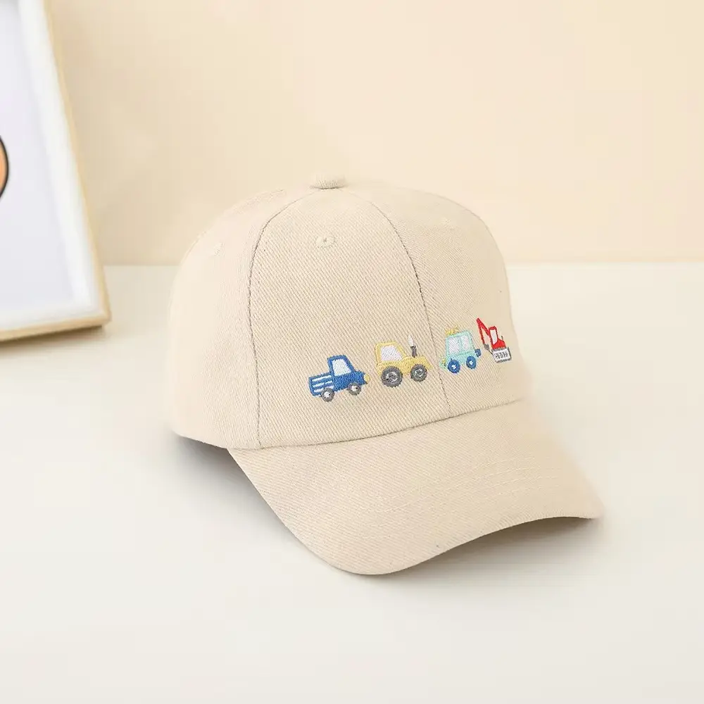 Cross-Border Cartoon Embroidered Black Cap for Kids - Image 5