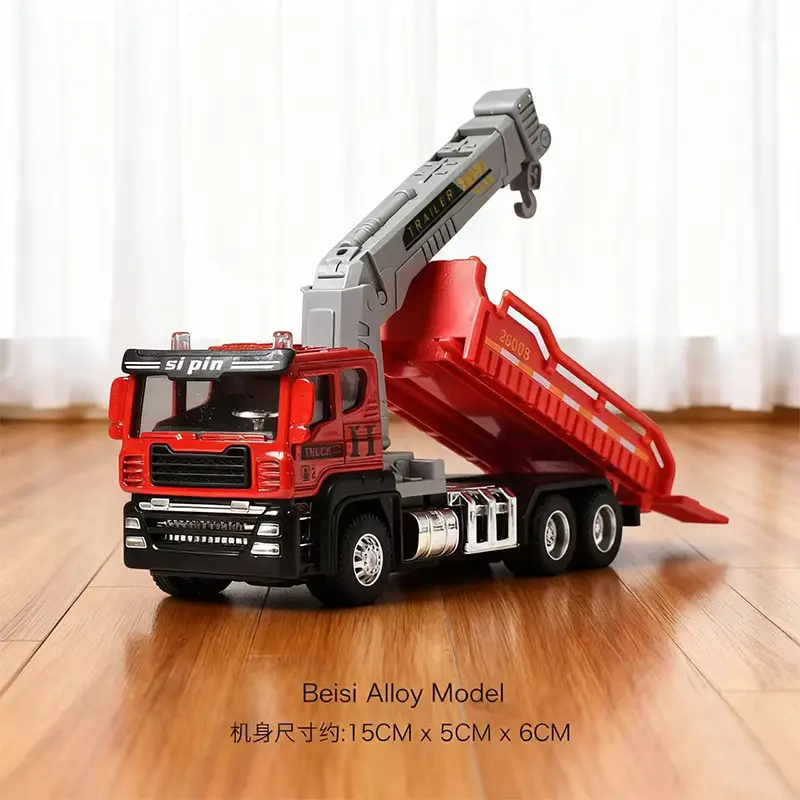 Cross-Border Alloy Children's Toys Engineering Vehicle Forklift Excavator Inertia Baby Bulldozer Model Boy Toy