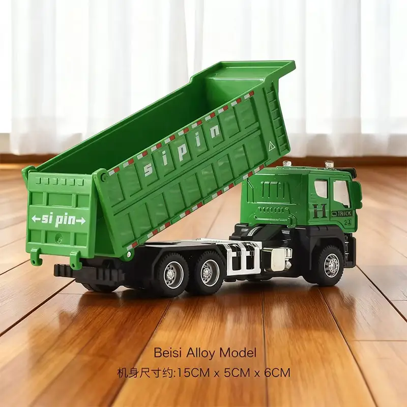 Cross-Border Alloy Children's Toys Engineering Vehicle Forklift Excavator Inertia Baby Bulldozer Model Boy Toy