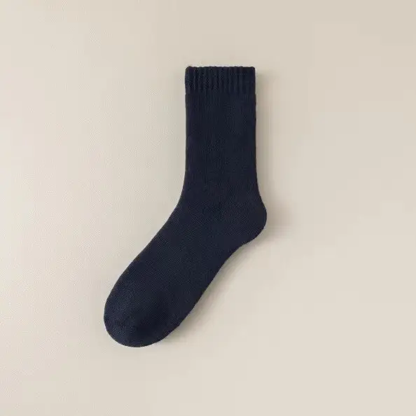 Ultra-Thick Wool Socks for Men in Autumn and Winter, Thickeneded and Velvet Long Cashmere Warm and Cold-Resistant Cotton Socks, High Winter Socks