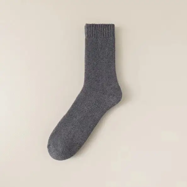 Ultra-Thick Wool Socks for Men in Autumn and Winter, Thickeneded and Velvet Long Cashmere Warm and Cold-Resistant Cotton Socks, High Winter Socks
