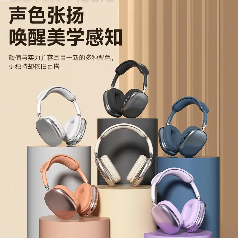 Cross-Border Bluetooth Headphones Over-Ear 6.0 Wireless Sports Music Headset Bluetooth Headphone