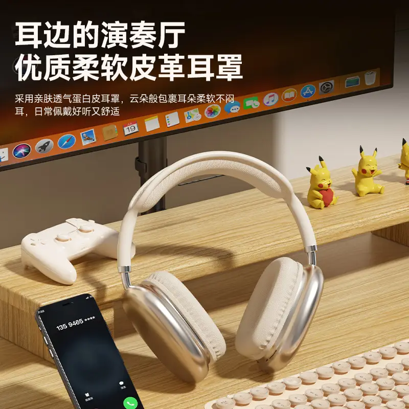 Cross-Border Bluetooth Headphones Over-Ear 6.0 Wireless Sports Music Headset Bluetooth Headphone