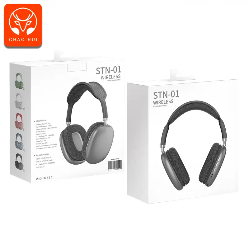Cross-Border Bluetooth Headphones Over-Ear 6.0 Wireless Sports Music Headset Bluetooth Headphone