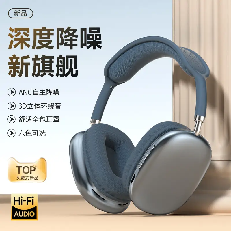 Cross-Border Bluetooth Headphones Over-Ear 6.0 Wireless Sports Music Headset Bluetooth Headphone