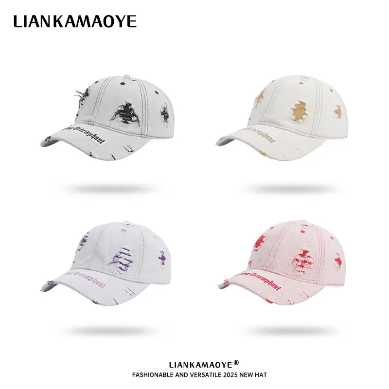 Light Gray Peaked Cap for Women with American Flag Design