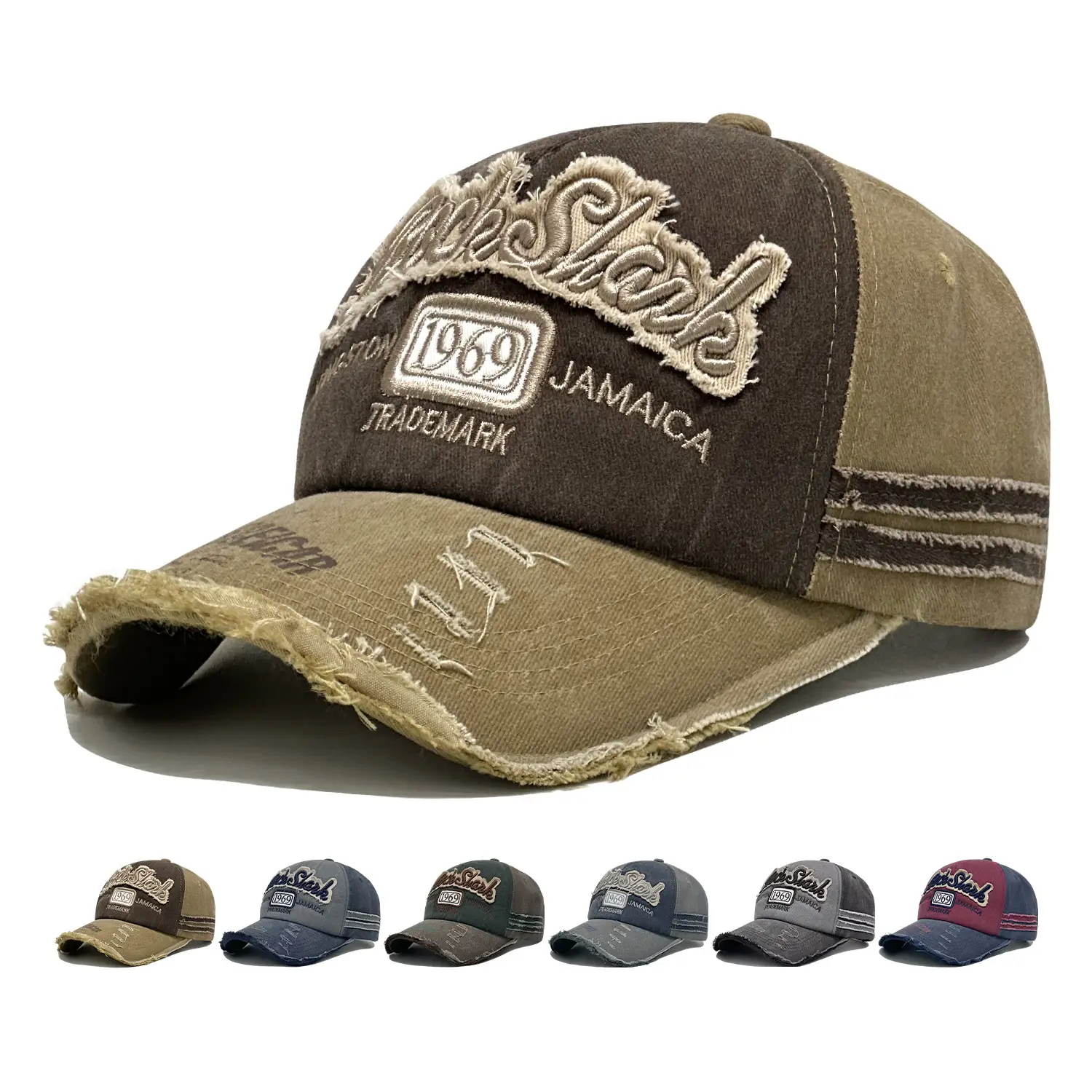 Retro Embroidered Duckbill Cap Unisex 56-58cm - Image 6