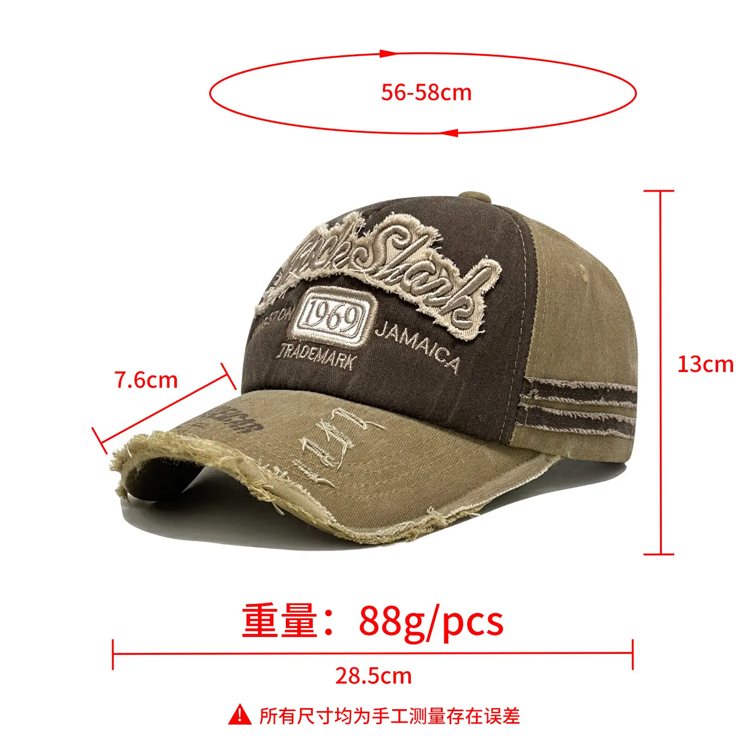 Retro Embroidered Duckbill Cap Unisex 56-58cm - Image 7