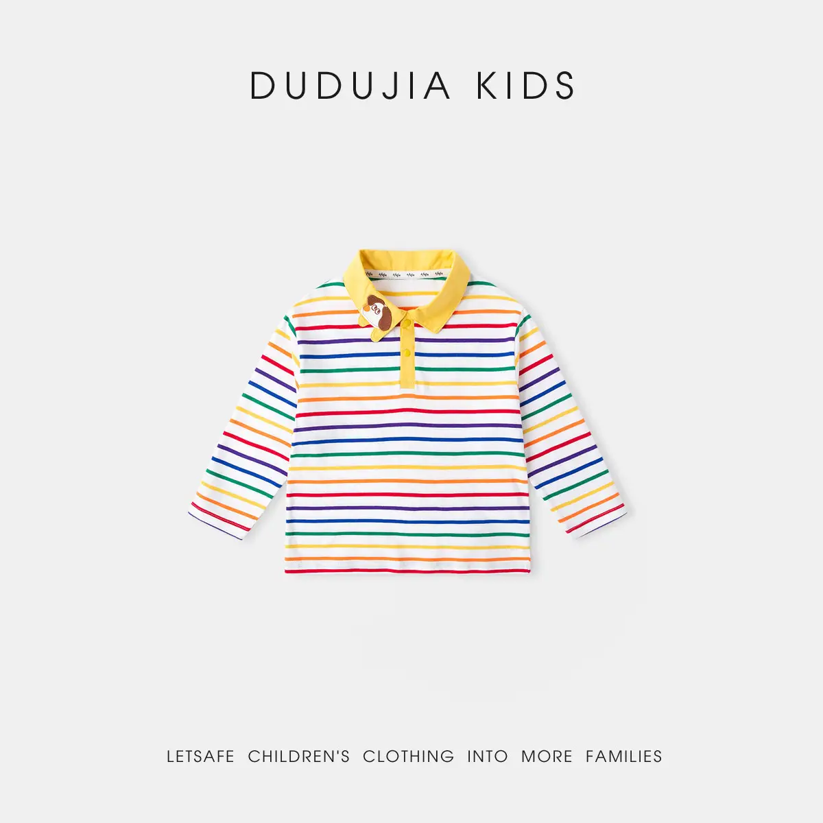 Dudujia 2026 Spring Boys Polo Shirt Cotton 200