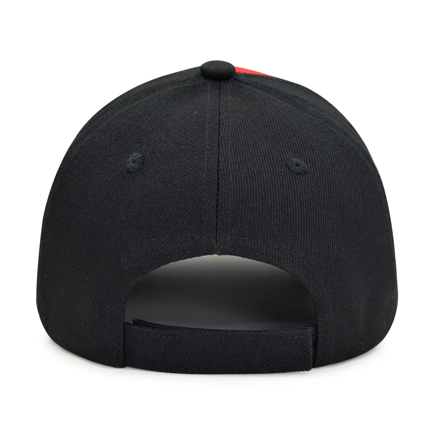 Unisex Red Black Baseball Cap with "BELIEVE IN YOURSELF" Design — feature 5