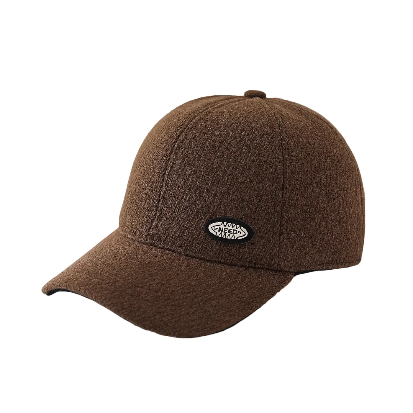 Black Wool Winter Cap with Embroidered Bristle for Men Women - Image 6