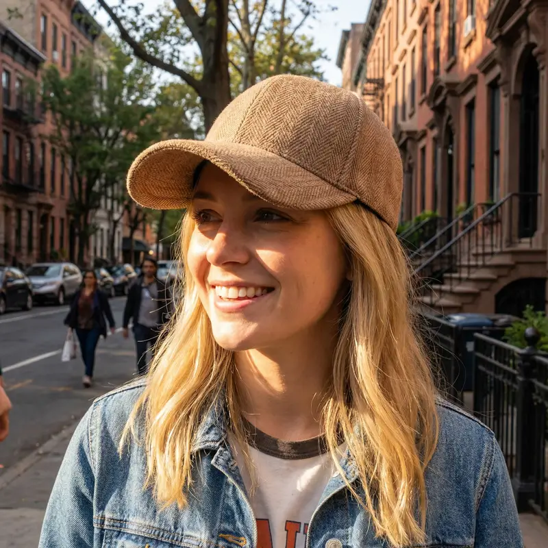 Herringbone Cap Small Men Women British Peaked - Image 9