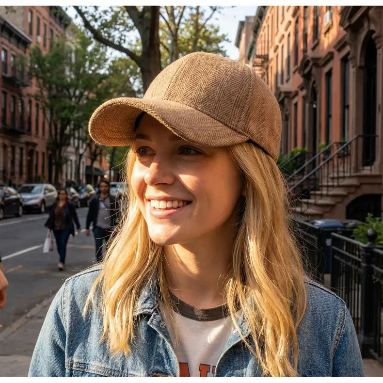 Herringbone Cap Small Men Women British Peaked — feature 14