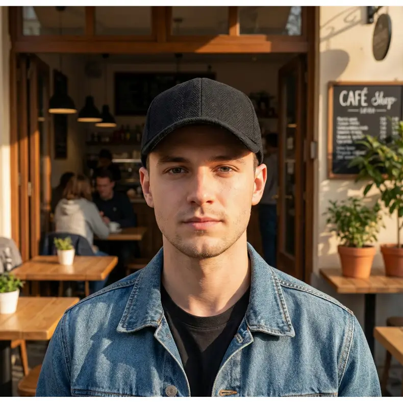 Herringbone Cap Small Men Women British Peaked — feature 15
