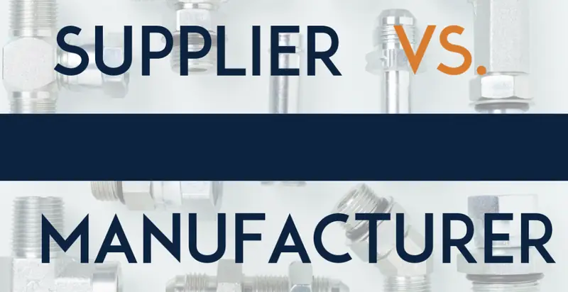 Product Supplier vs. Product Manufacturer