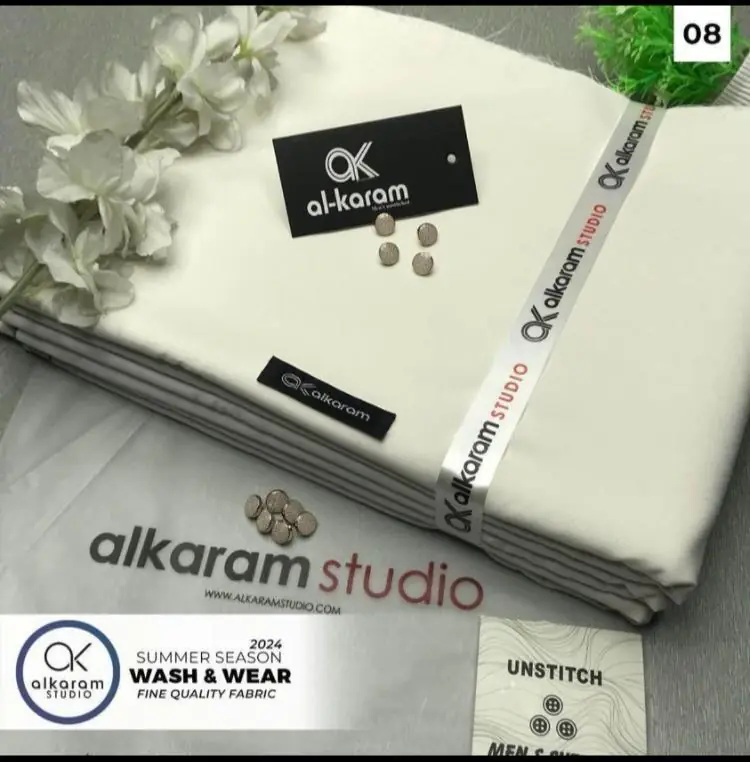 Men's Unstitched Wash And Wear Plain Suit