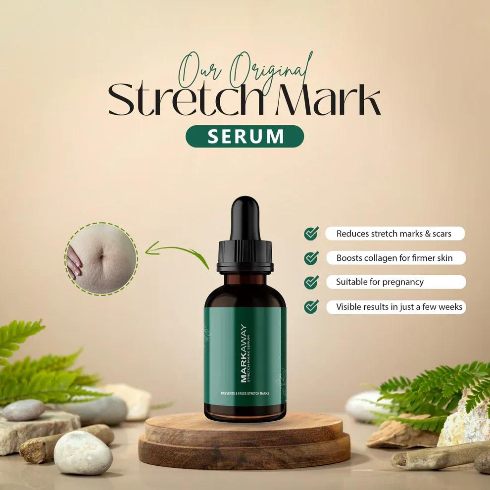 Stretch Mark Serum for Dark Spot Removal & Skin Brightening